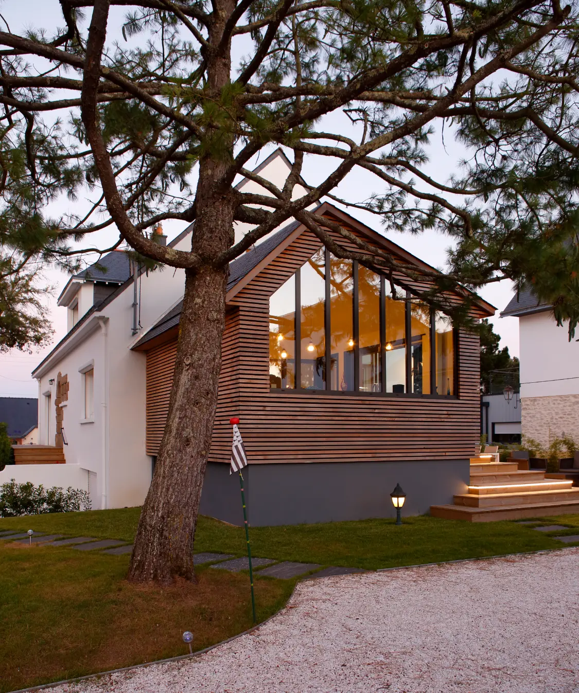 Rénovation et extension bois d’une maison de bord de mer – Pays de la Loire