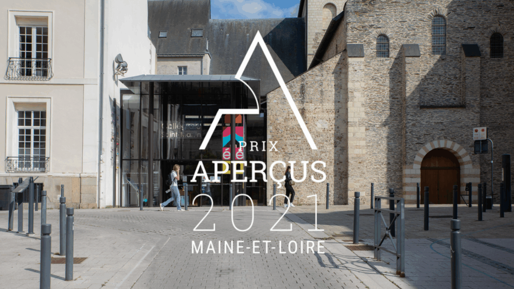 Vue de la Collégiale Saint-Martin à Angers, projet récompensé par le Prix Aperçus 2021 du Maine-et-Loire, architecture sobre et lumineuse signée Atelier PLD.